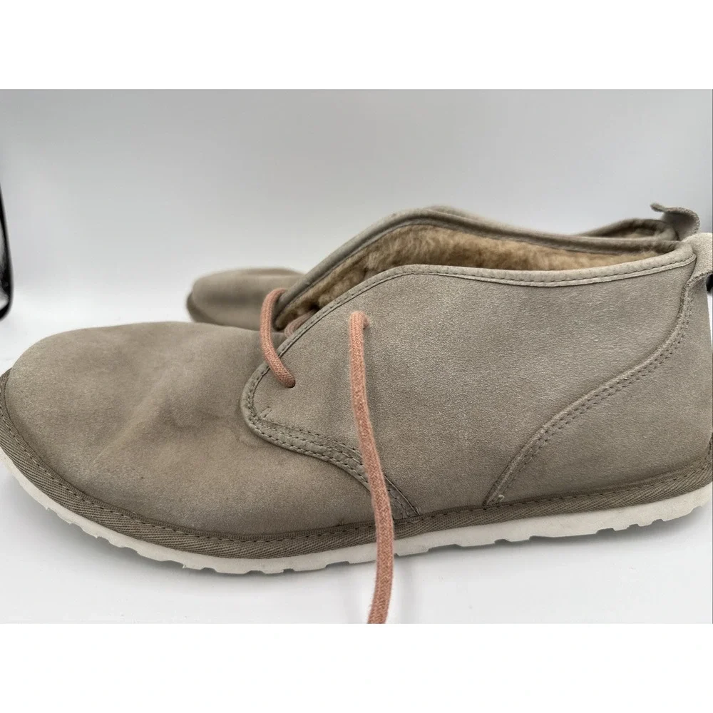 Size 10 Mens UGG Maksim Tamarind Ankle Chukka Suede Wool House Shoes Boots Used